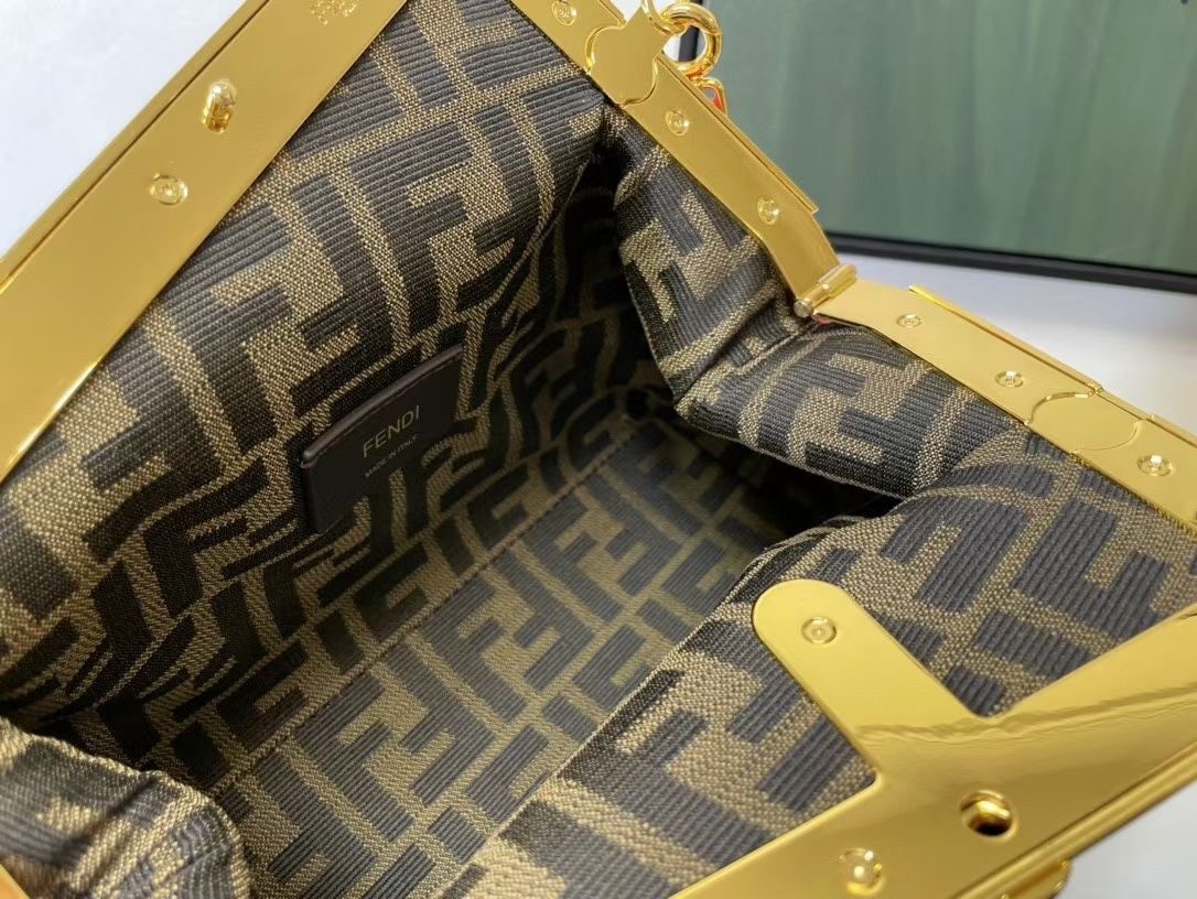 F**di small first bag in piment nappa leather