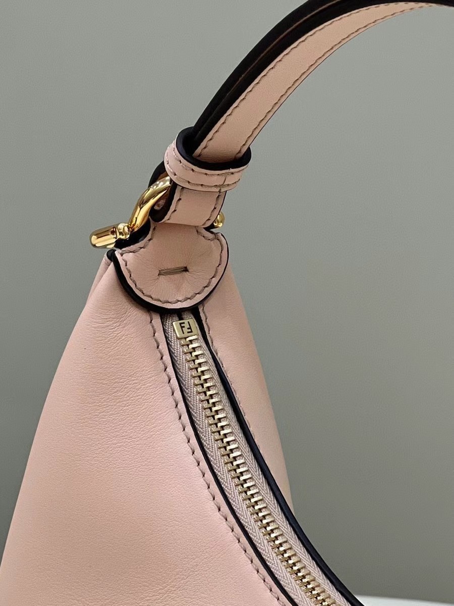 F**di F**digraphy small hobo bag in pink leather