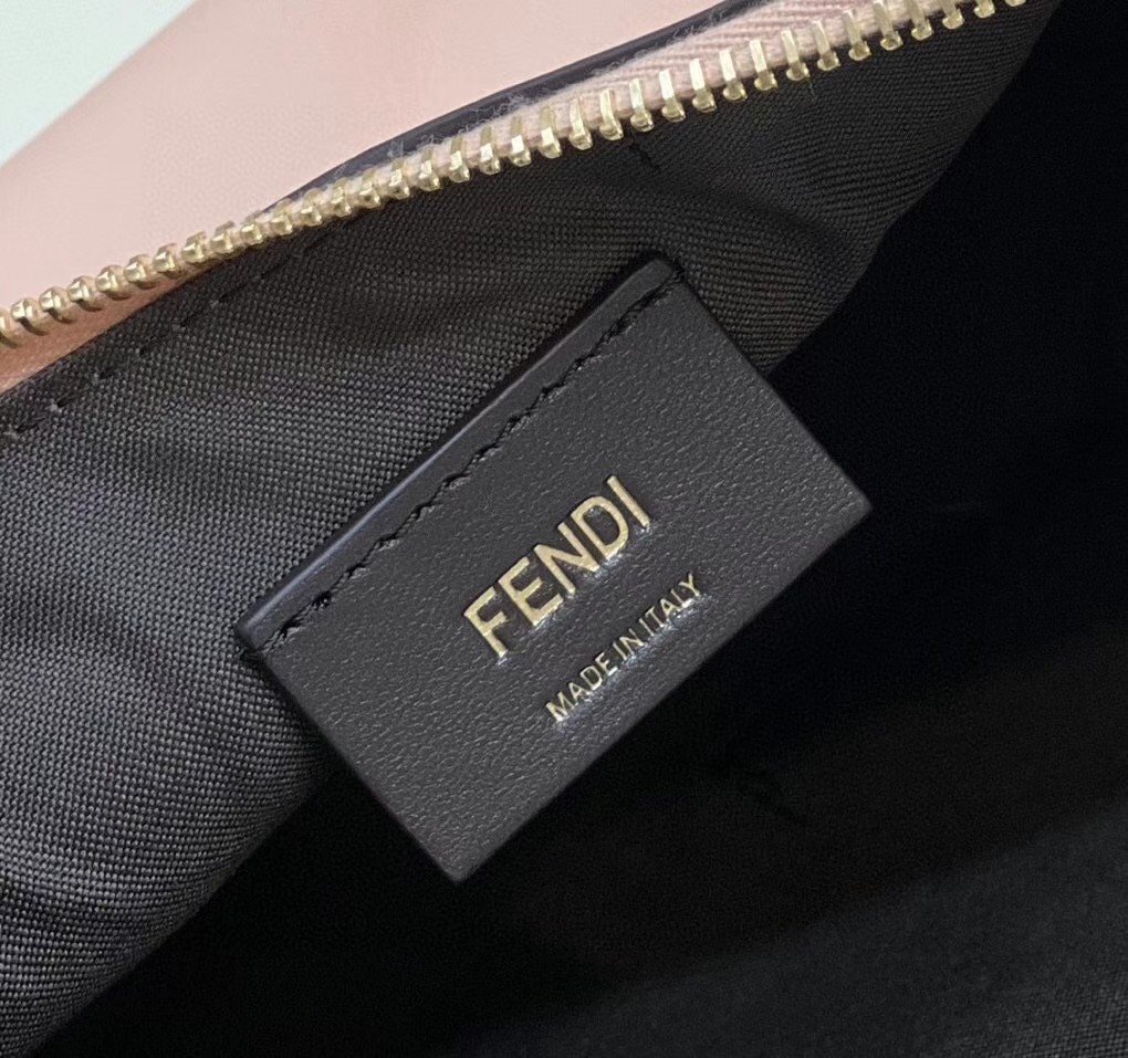 F**di F**digraphy small hobo bag in pink leather