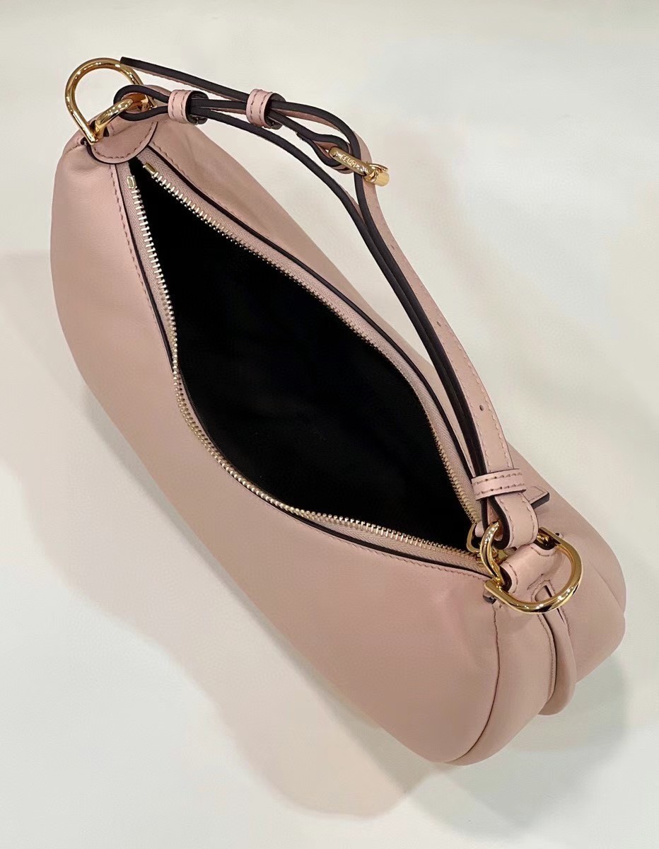 F**di F**digraphy small hobo bag in pink leather
