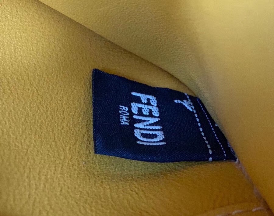 F**di kan u bag in multicolor leather and suede