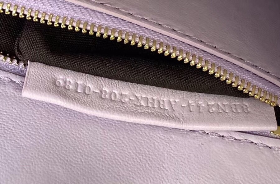 F**di peekaboo mini bag in lilac interlace leather
