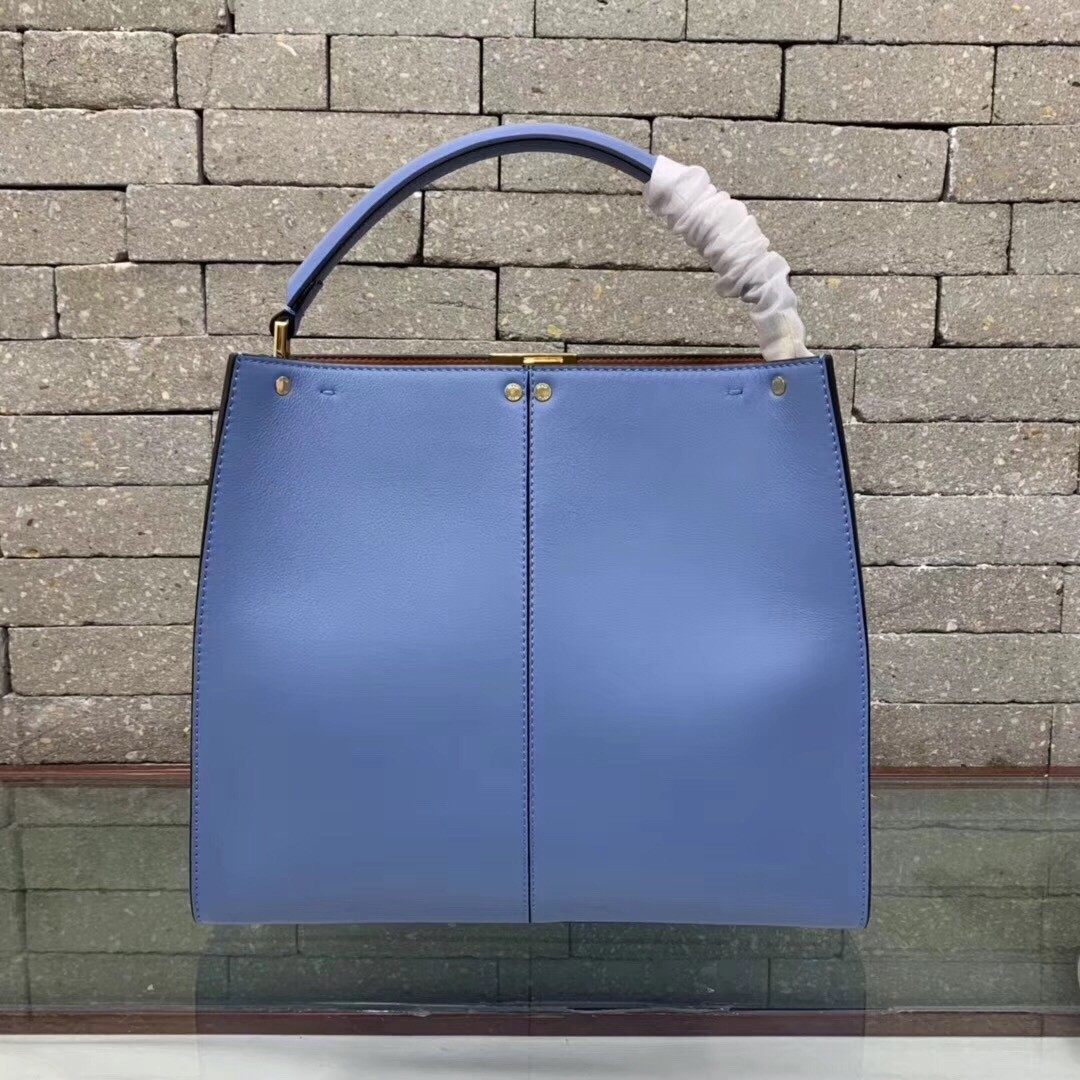 F**di pale blue peekaboo x lite regular bag