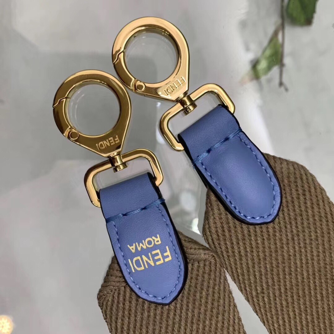 F**di pale blue peekaboo x lite regular bag