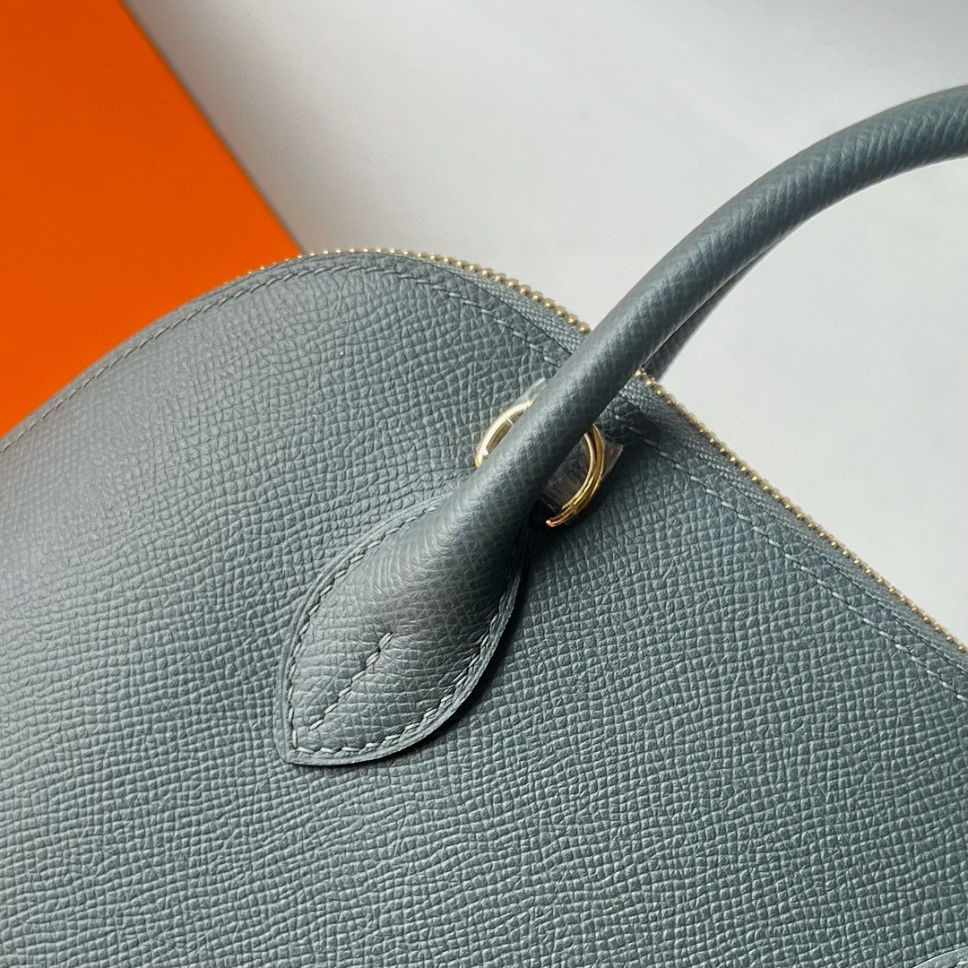 H**mes bolide 1923 25 handmade bag in vert amande epsom calfskin
