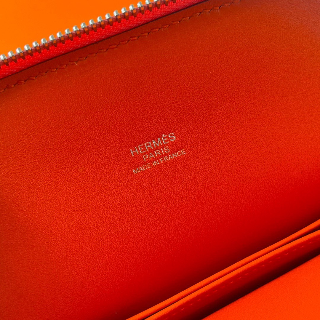 H**mes bolide 1923 25 handmade bag in rose lipstick evercolor calfskin