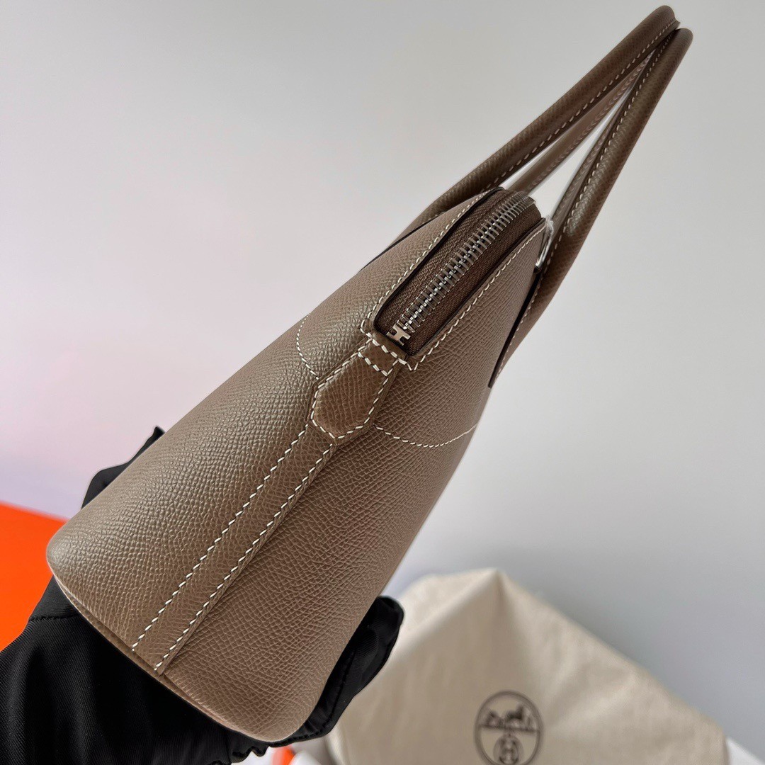 H**mes bolide 1923 27 handmade bag in orange epsom calfskin