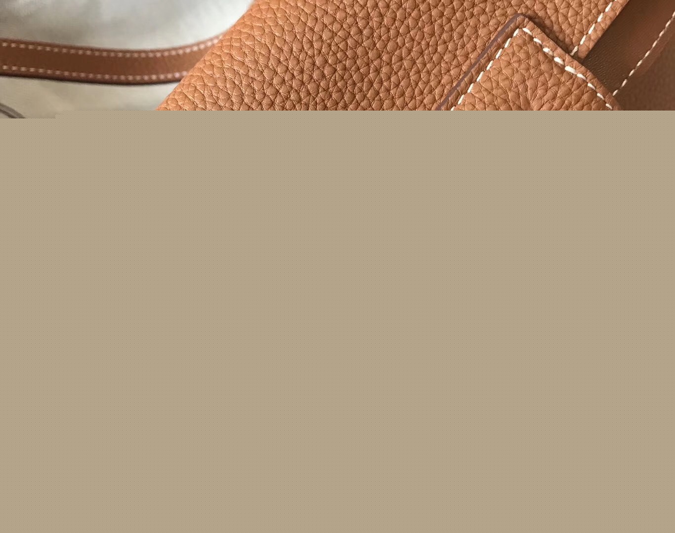 H**mes halzan 31cm bag in gold clemence leather