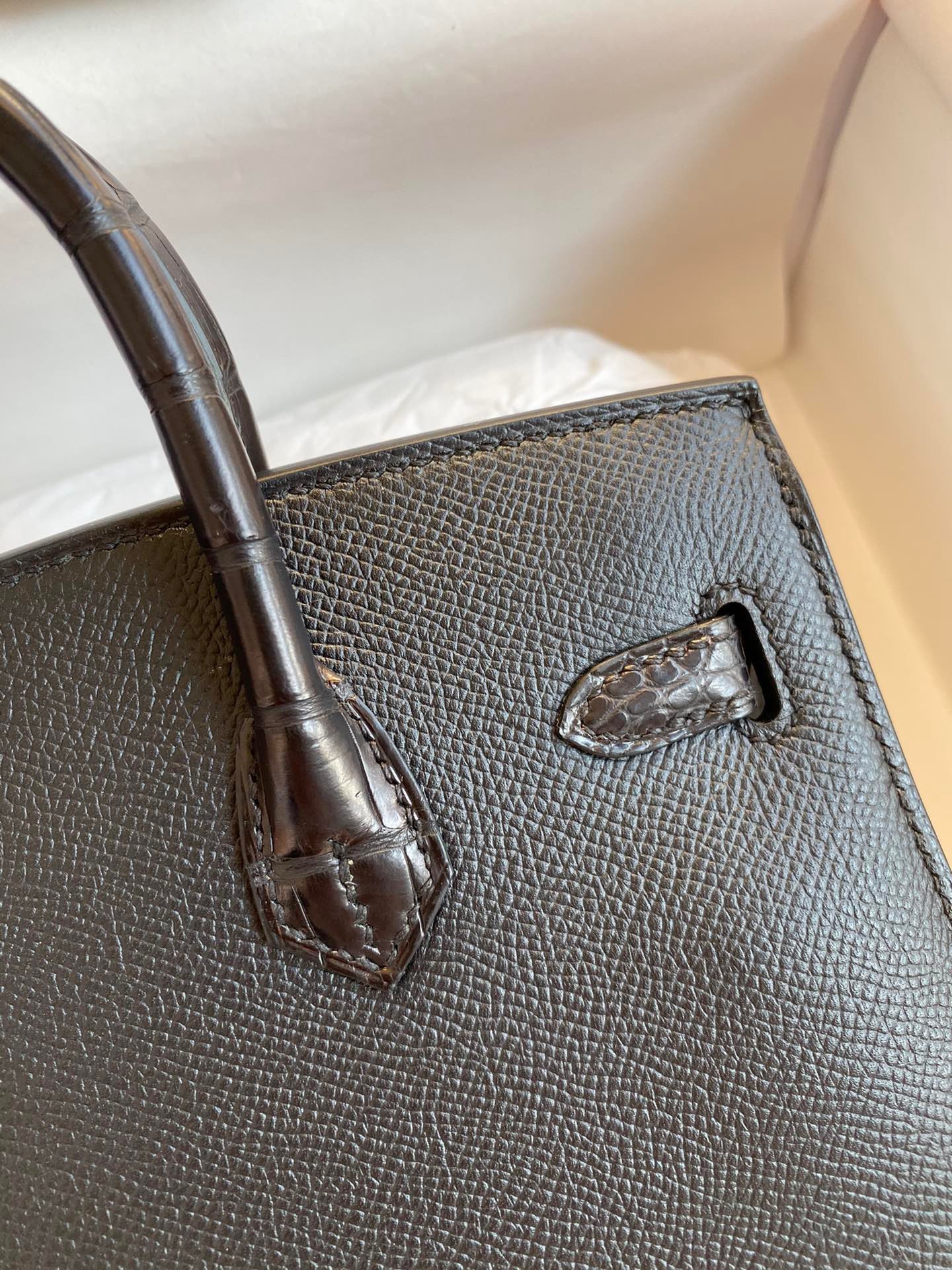 H**mes so black midnight faubourg birkin 20 sellier limited edition bag