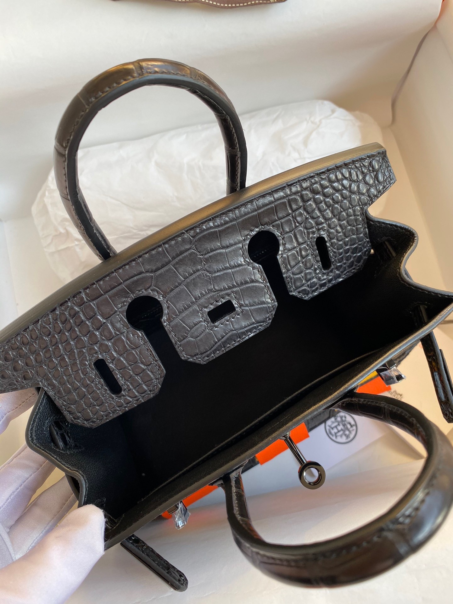 H**mes so black midnight faubourg birkin 20 sellier limited edition bag