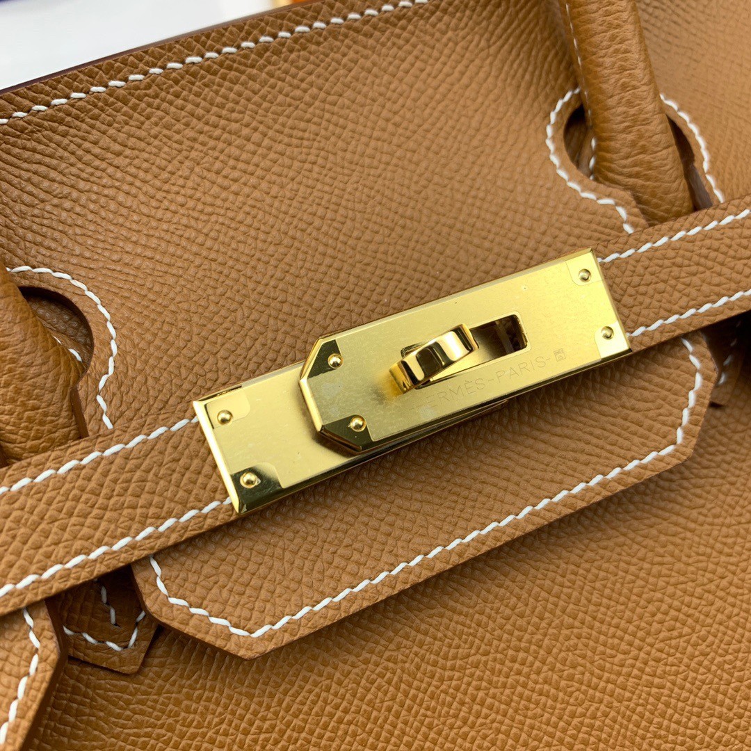 H**mes birkin 30 sellier handmade bag in gold epsom calfskin