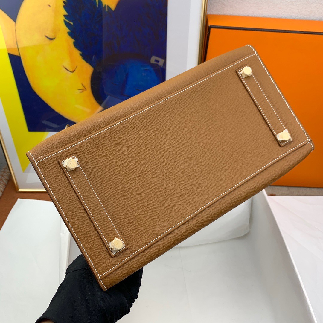 H**mes birkin 30 sellier handmade bag in gold epsom calfskin