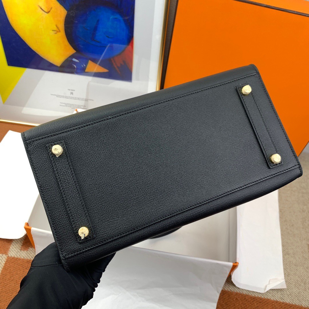 H**mes birkin 30 sellier handmade bag in black epsom calfskin
