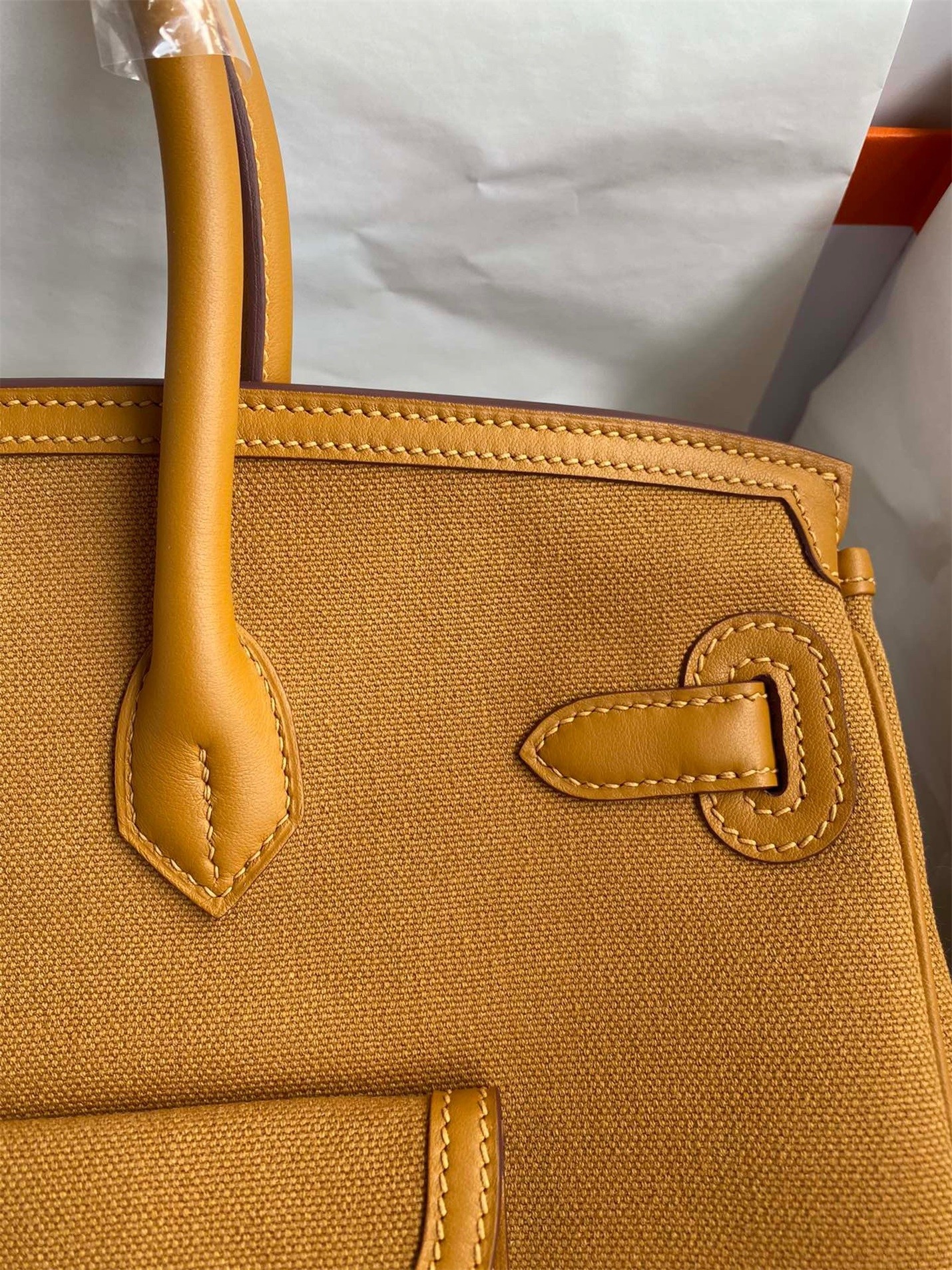 H**mes cargo birkin 35cm limited-edition bag in sesame canvas