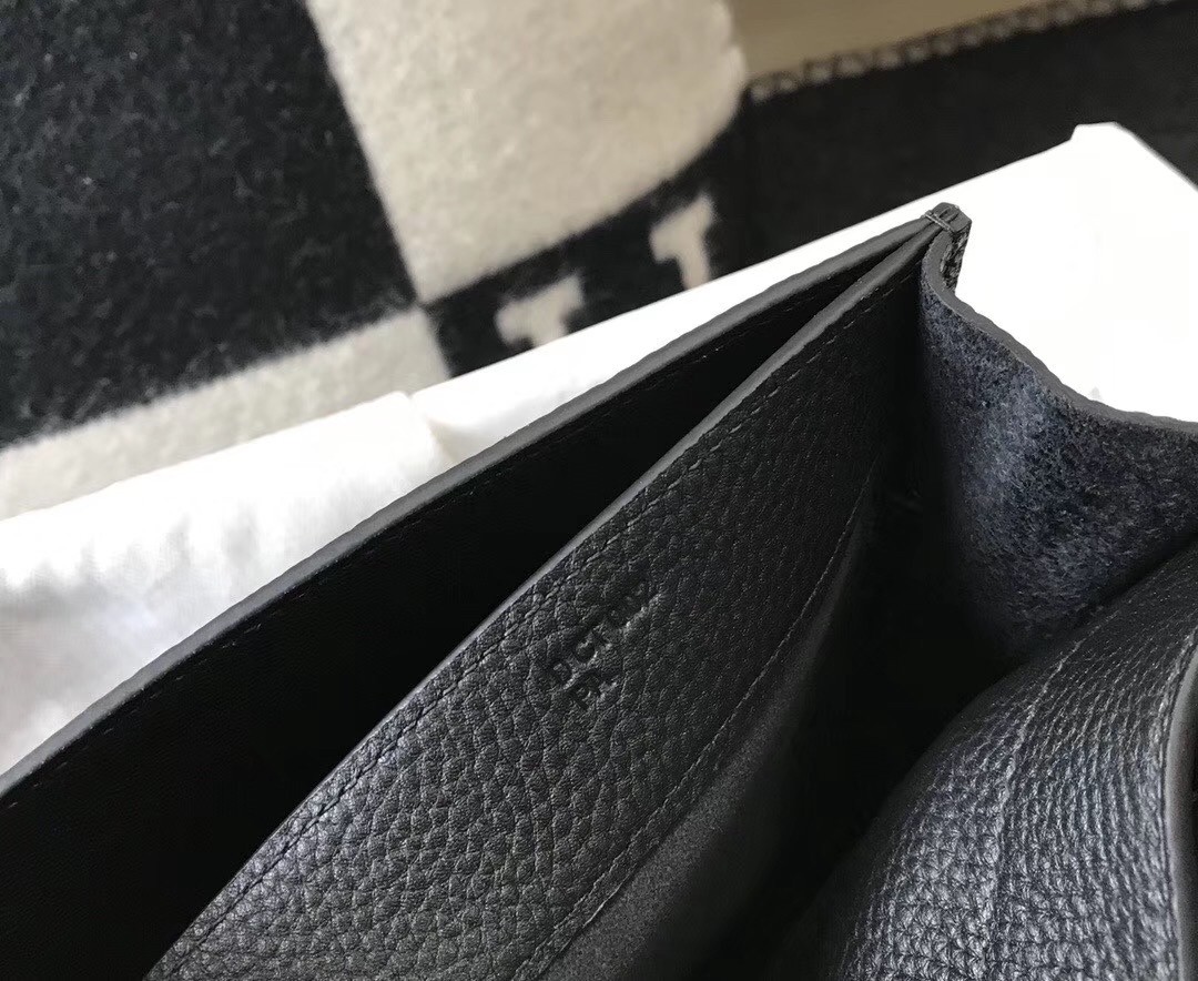H**mes kelly depeche 38 briefcase in black calfskin