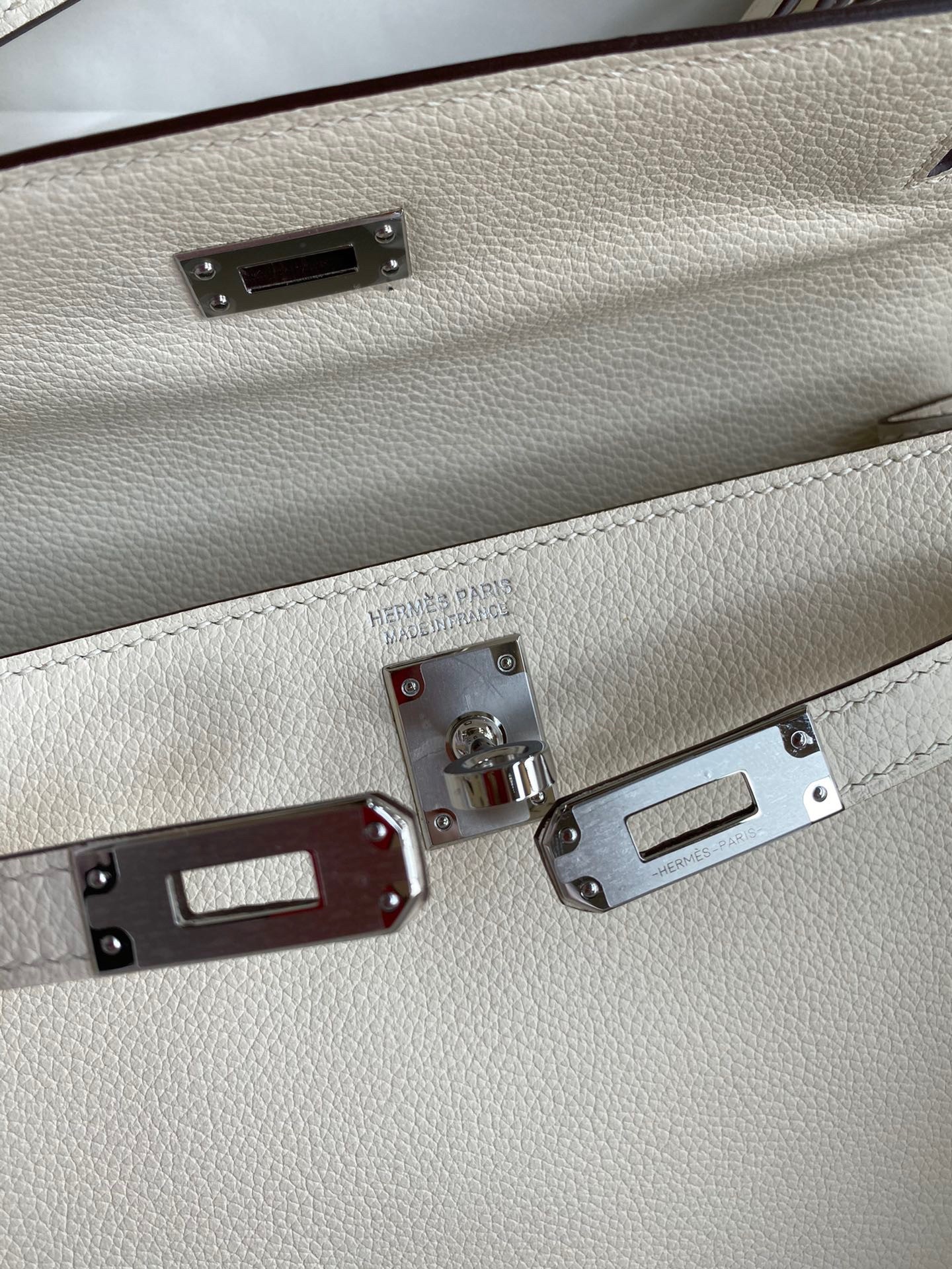 H**mes kelly danse ii bag in nata evercolor calfskin