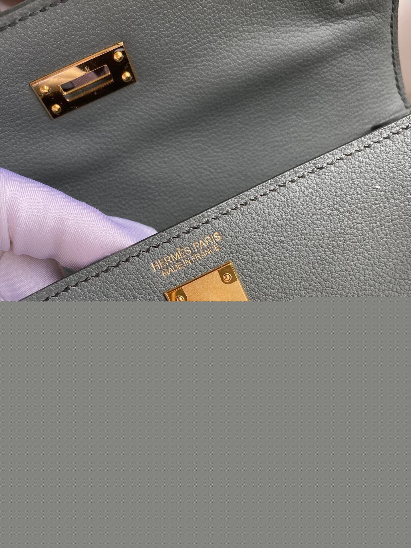 H**mes kelly danse ii bag in vert amande evercolor calfskin