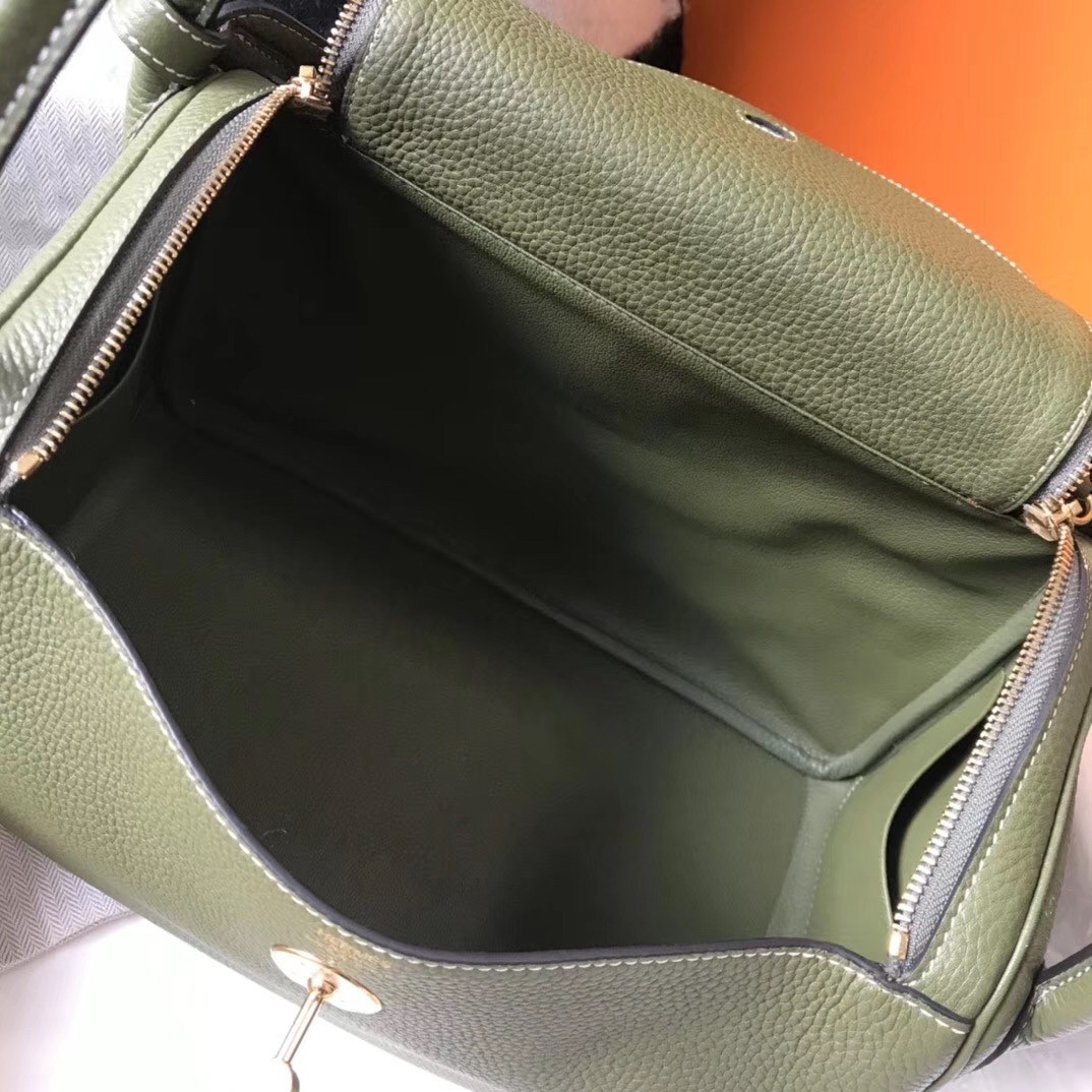 H**mes canopee clemence lindy 30cm bag with ghw