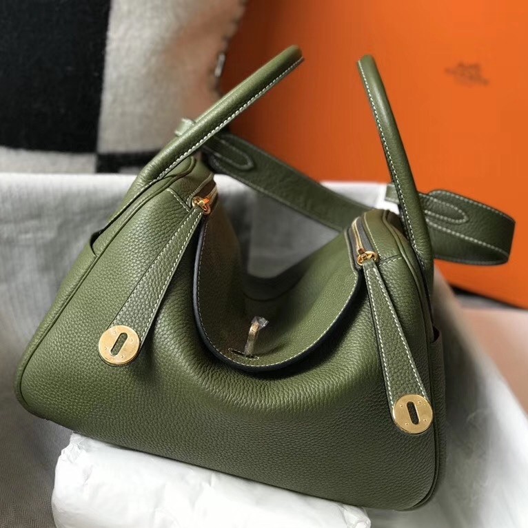 H**mes canopee clemence lindy 30cm bag with ghw