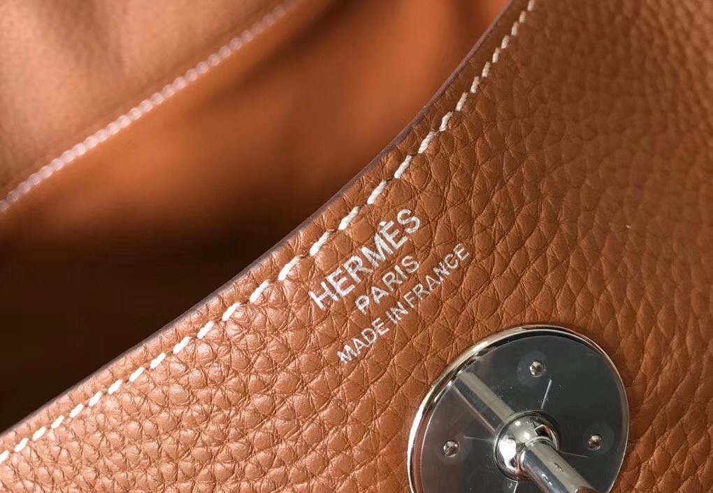 H**mes gold clemence lindy 30cm bag with phw