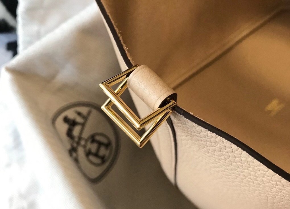 H**mes picotin lock 18 bag in trench clemence leather
