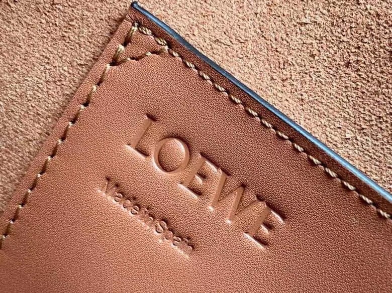 L0ew* small balloon bucket bag in camel calfskin