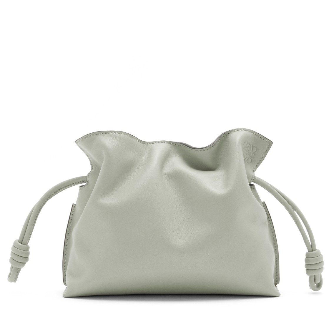 L0ew* flamenco mini clutch in ash grey nappa leather