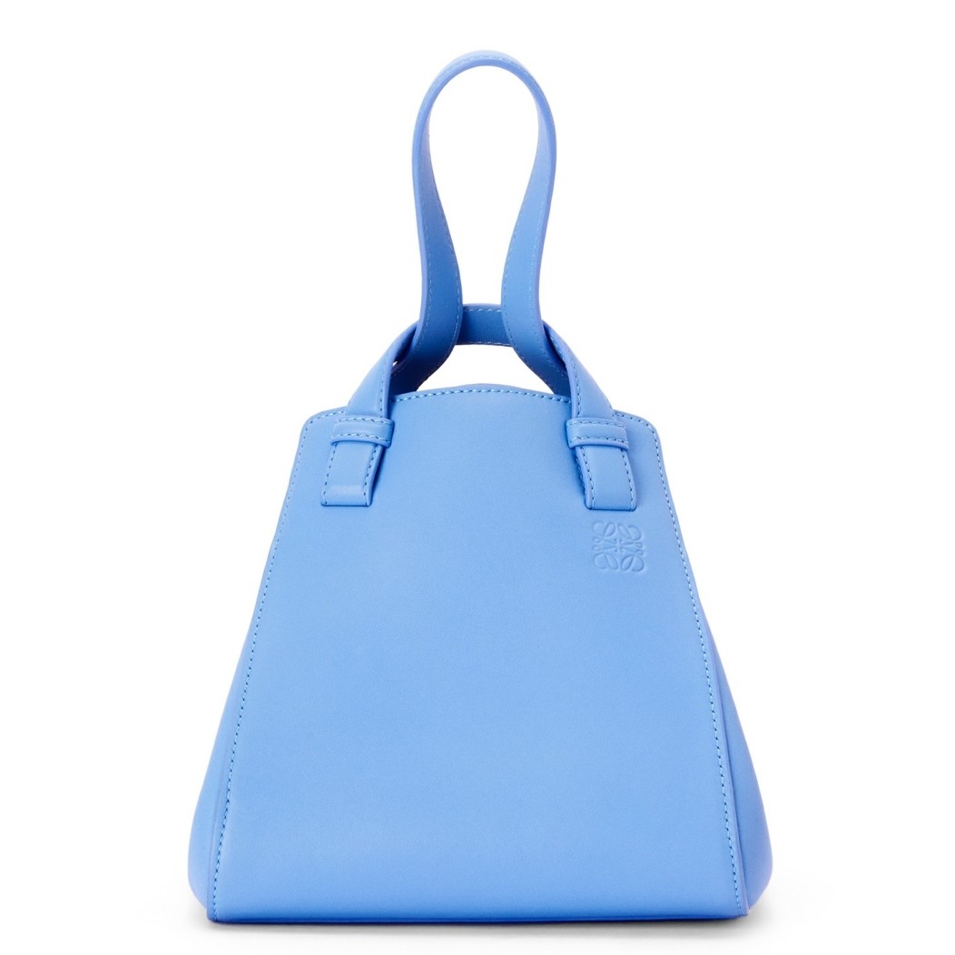 L0ew* hammock nugget bag in celestine blue calfskin
