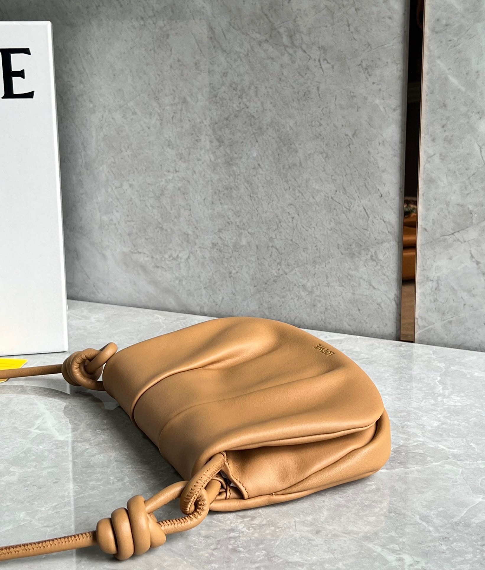 L0ew* paseo satchel bag in warm desert nappa leather