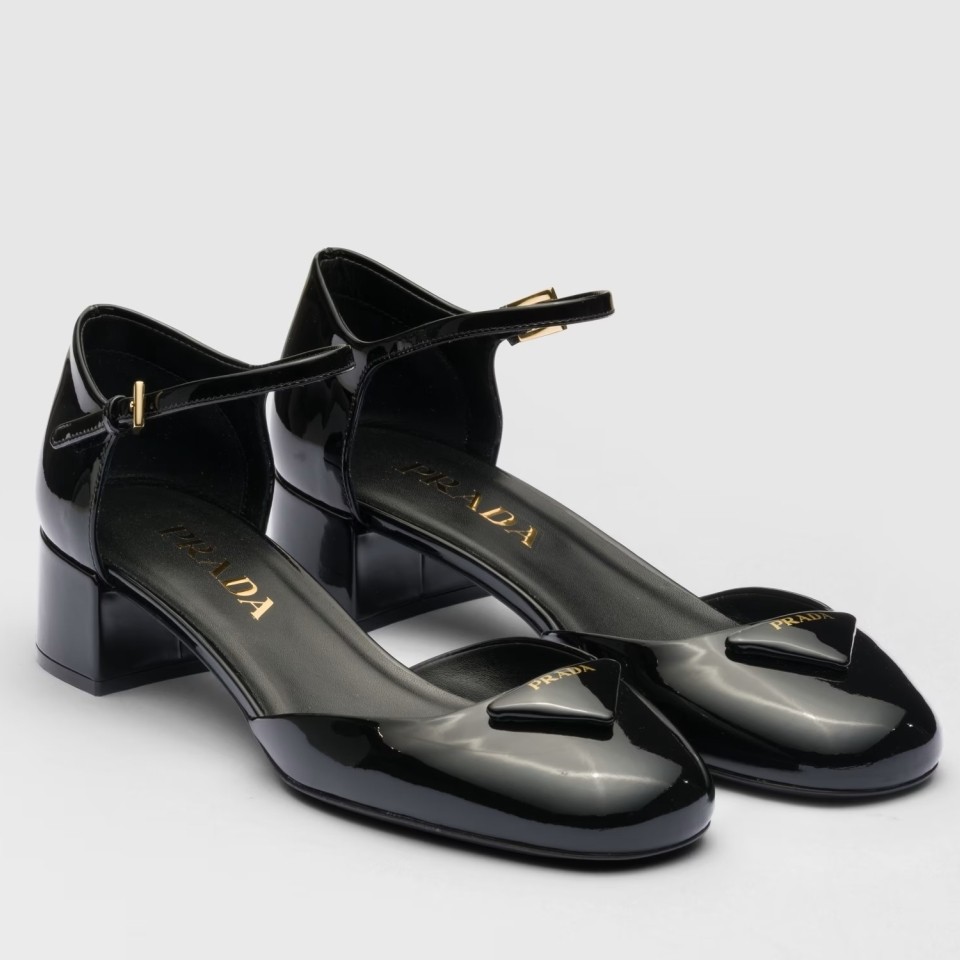 Pra*a pumps 35mm in black patent leather