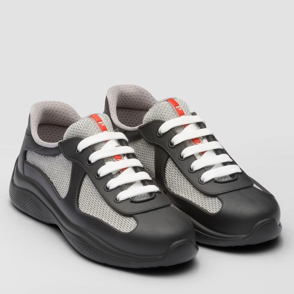 Pra*a america''s cup sneakers in black rubber and bike fabric