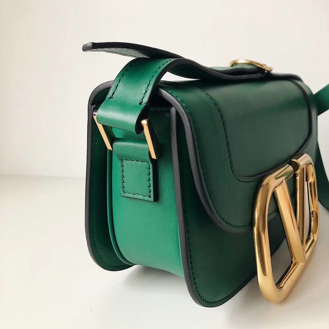 valentino S*pervee crossbody bag in green leather