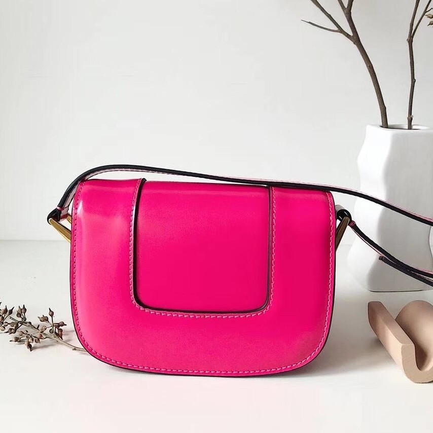 valentino small S*pervee crossbody bag in azalea leather