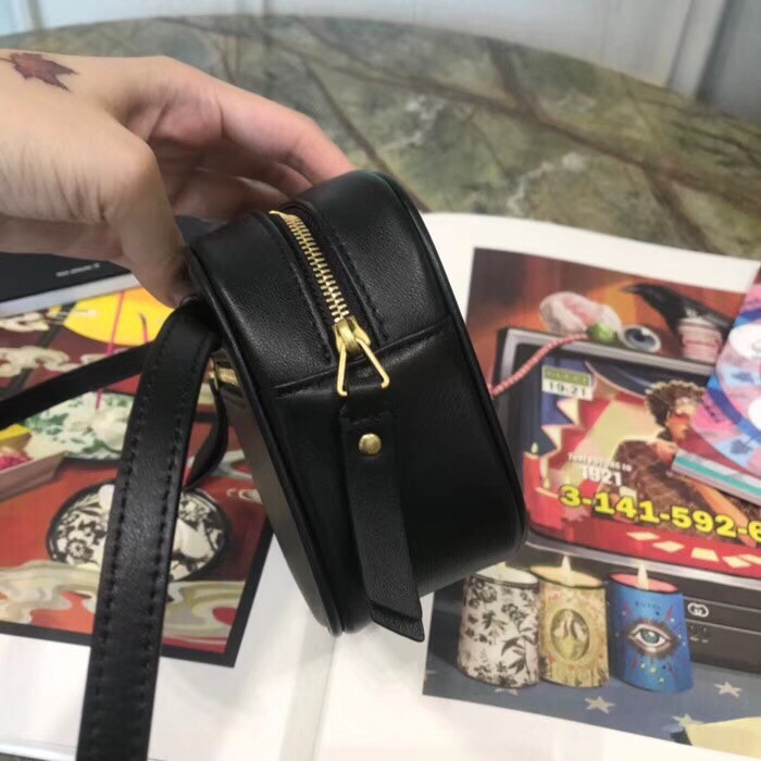 Sa**t Lau*nt lou belt bag in black calfskin