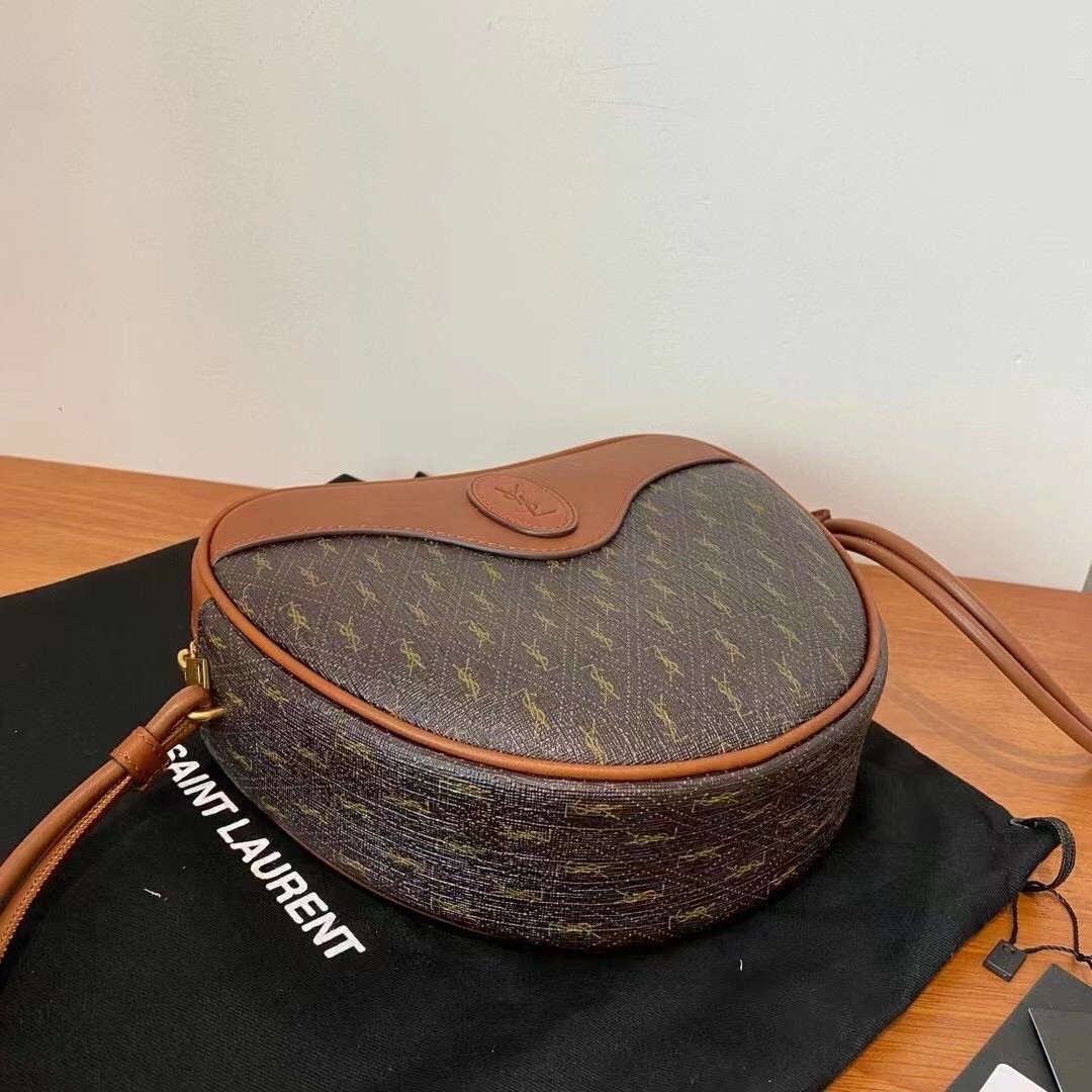 Sa**t Lau*nt le monogramme cœur bag in canvas