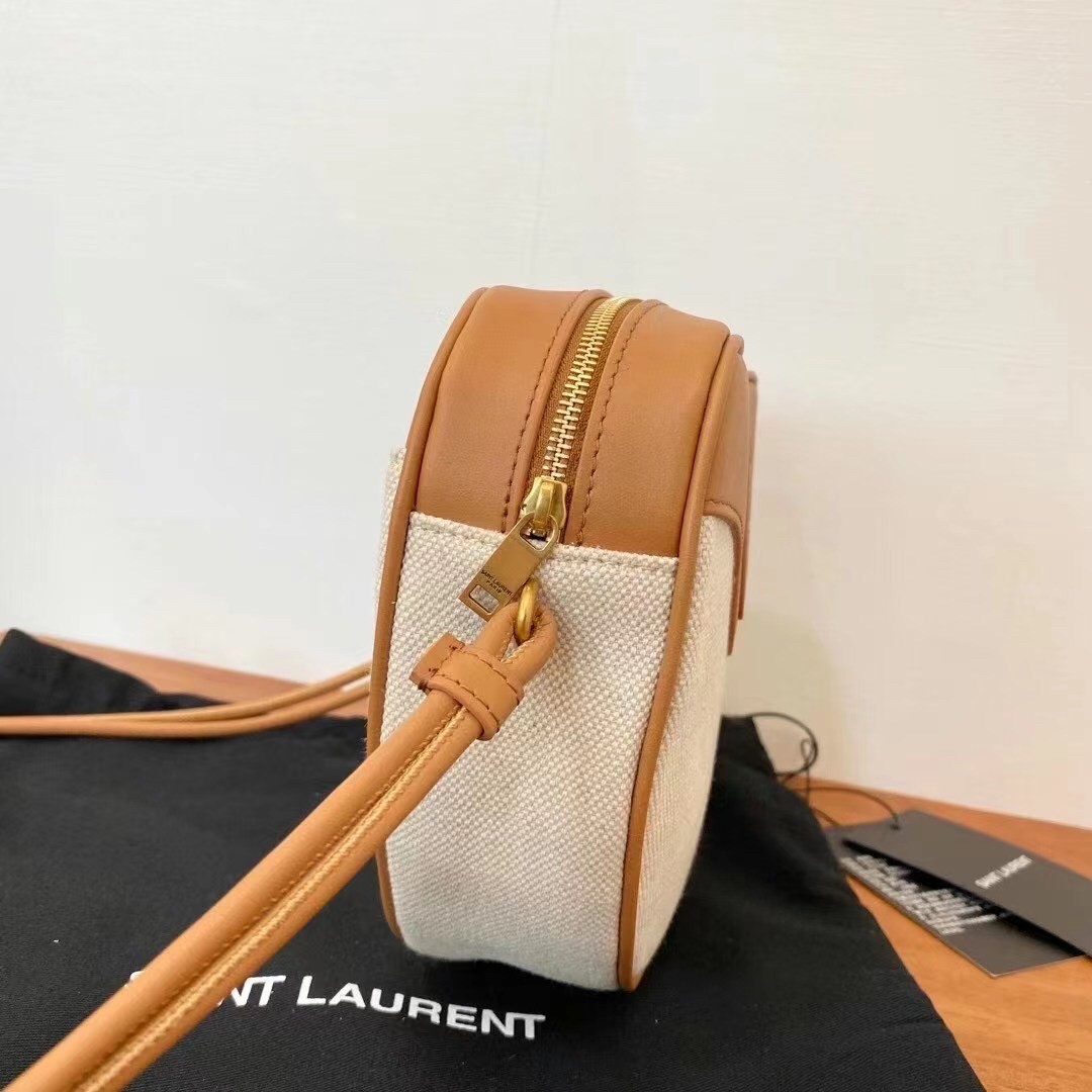 Sa**t Lau*nt monogramme sac cœur bag in canvas