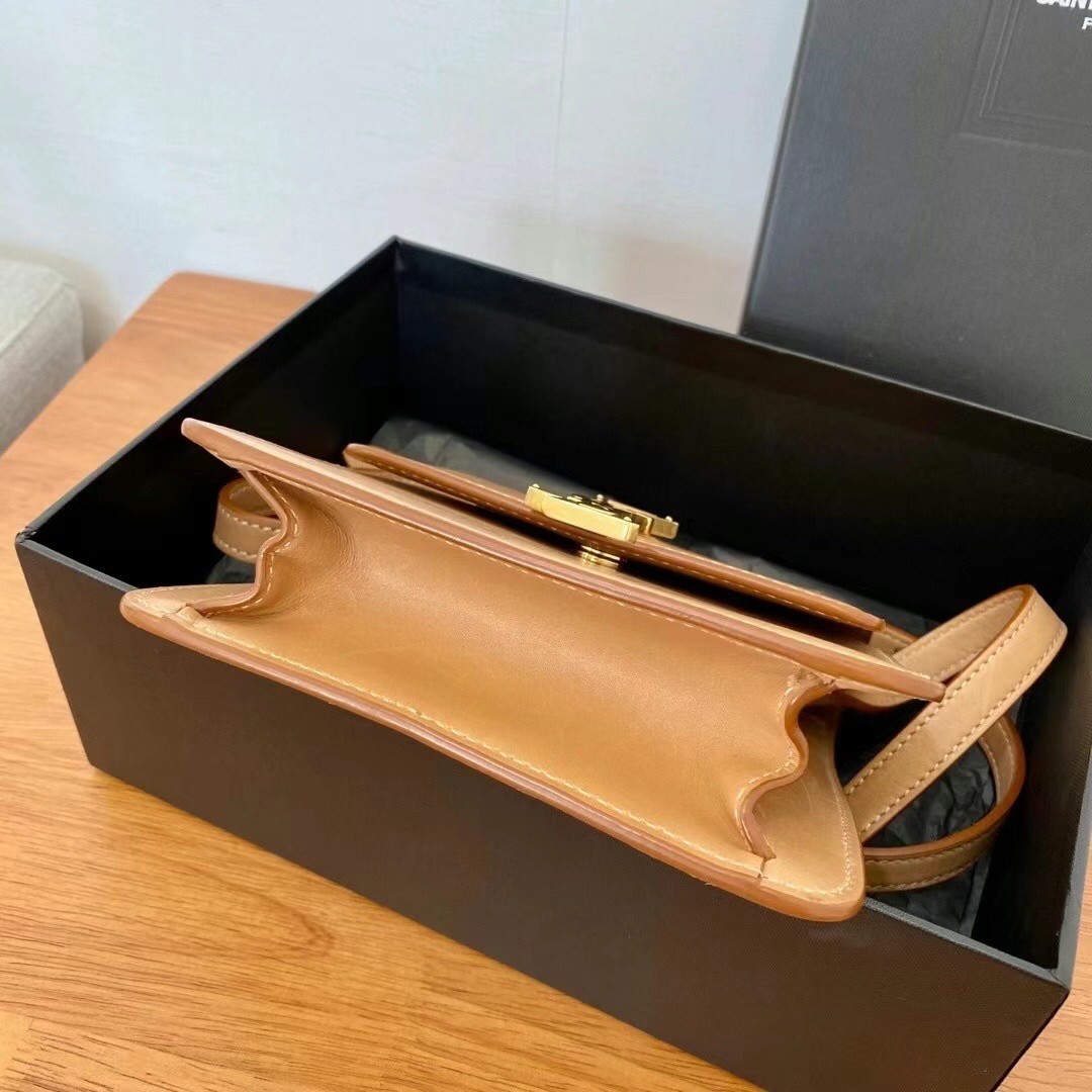 Sa**t Lau*nt kaia n0*h south bag in brown leather