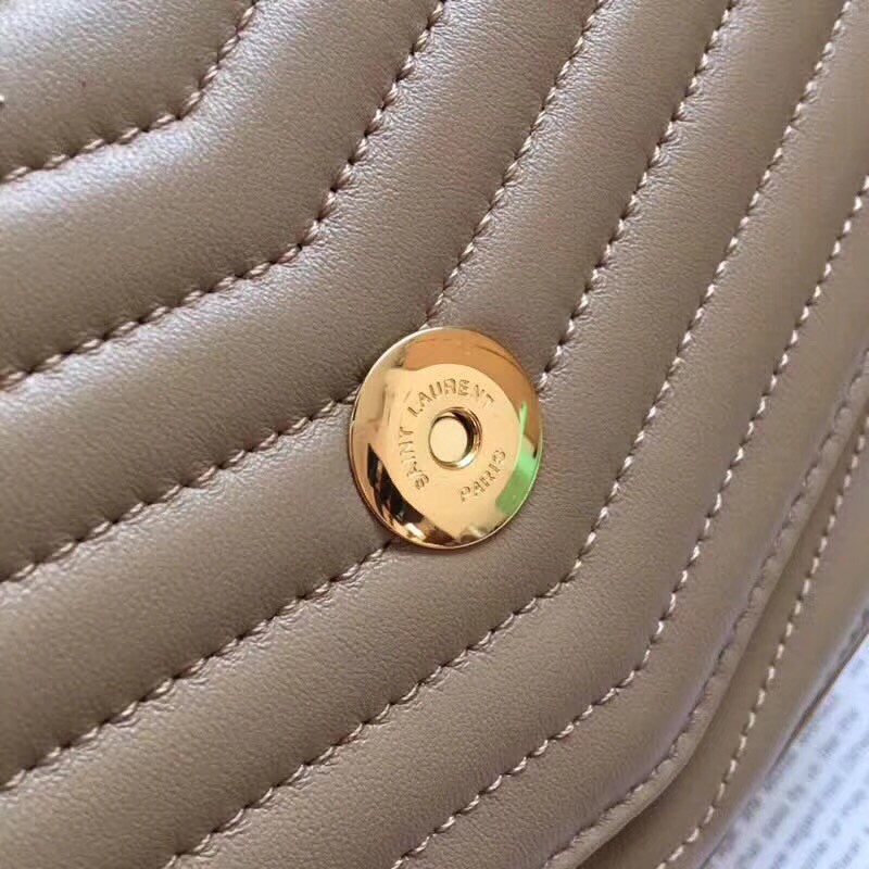 Sa**t Lau*nt small sulpice bag in beige matelasse leather