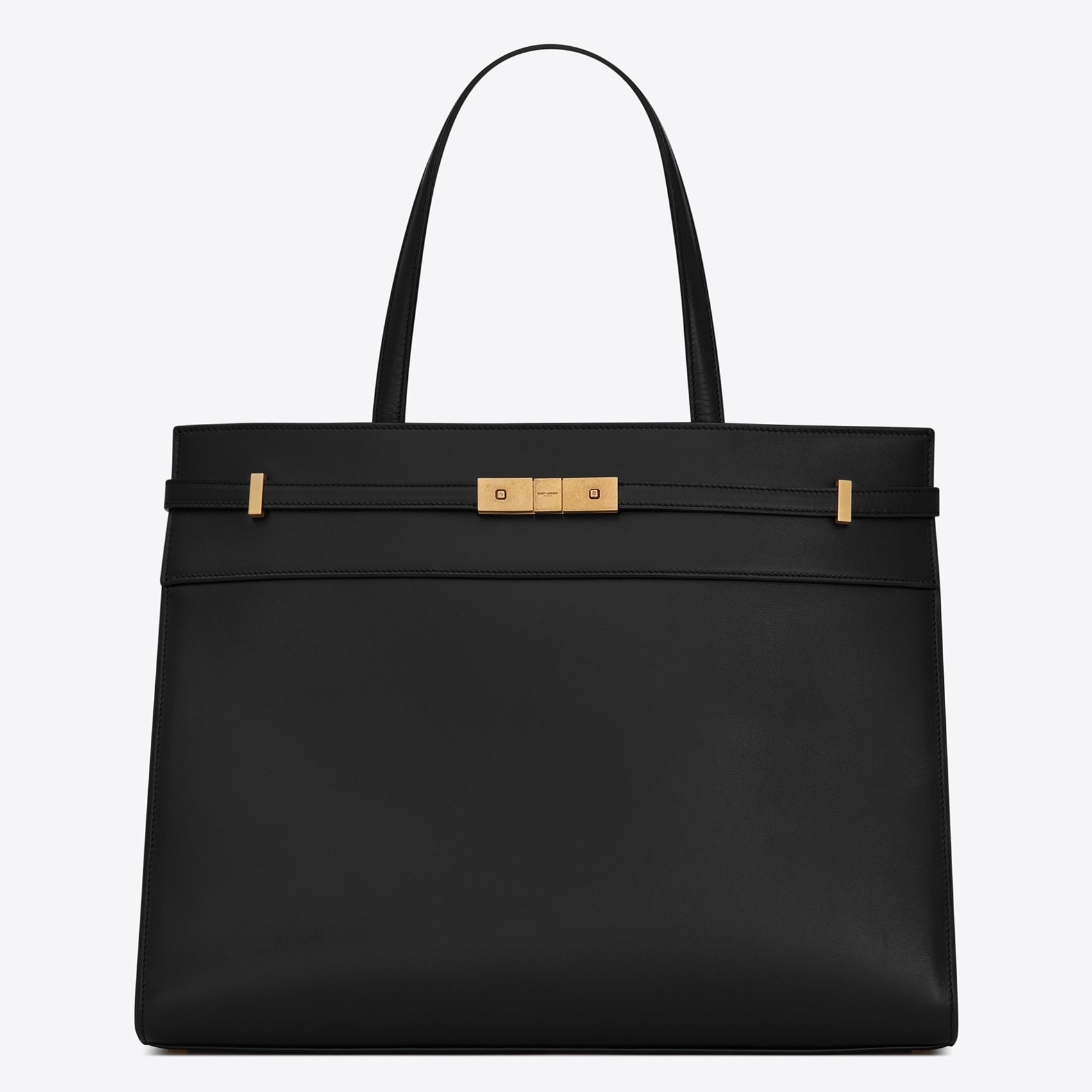 Sa**t Lau*nt black medium manhattan shopping bag