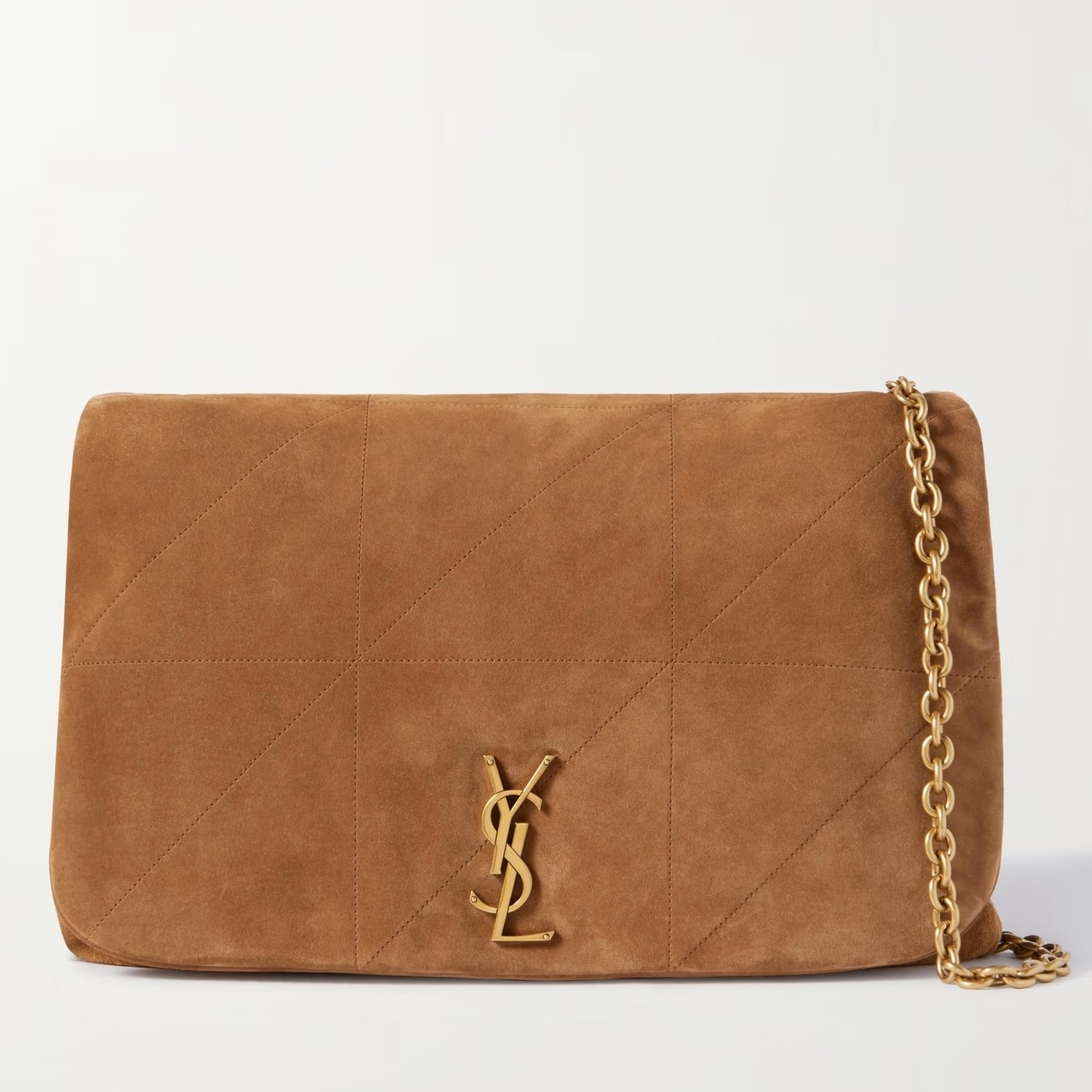 Sa**t Lau*nt jamie 4.3 small bag in brown suede calfskin