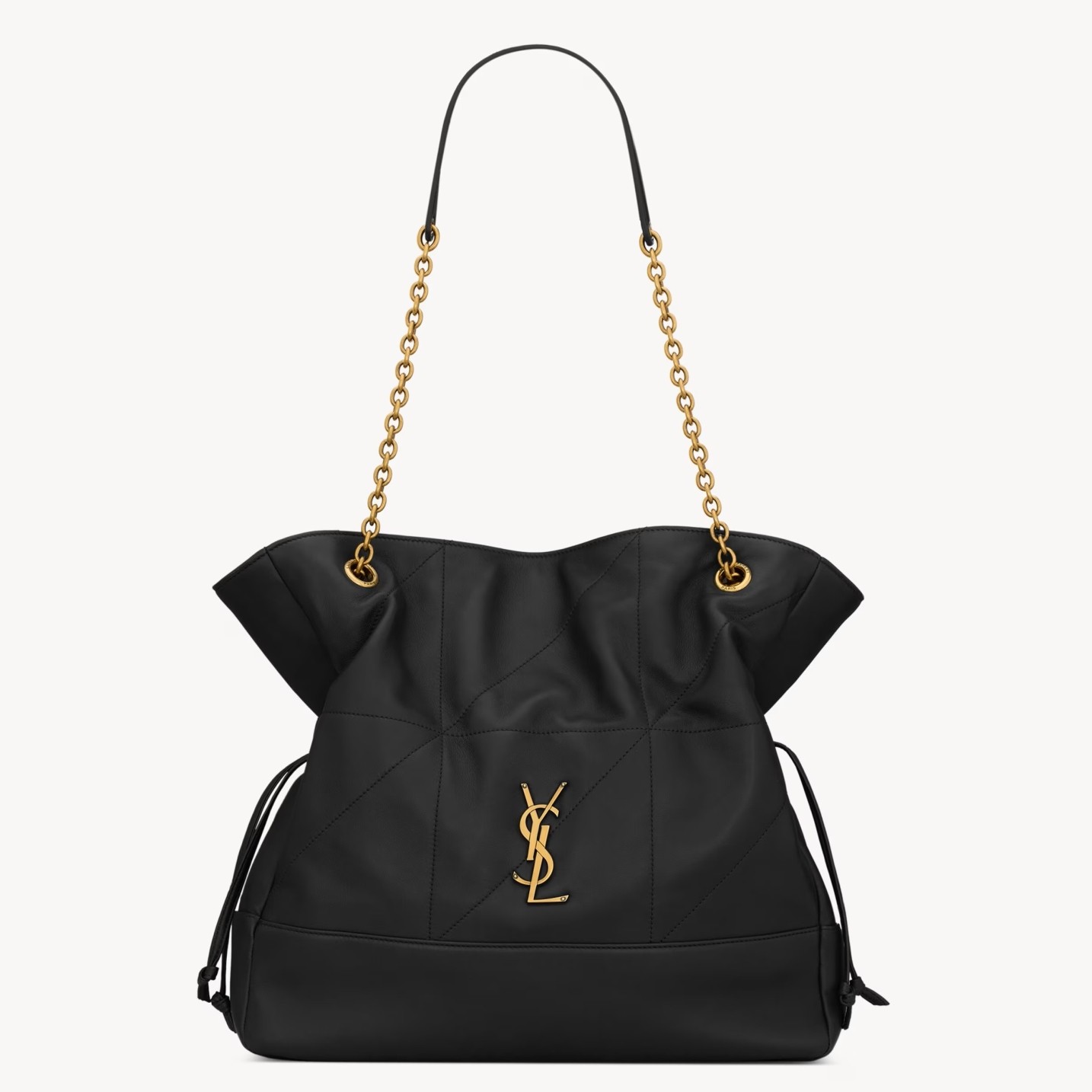 Sa**t Lau*nt jamie 4.3 large pochon in black lambskin
