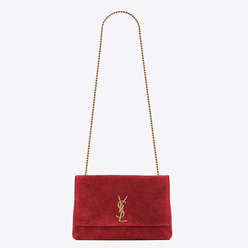 Sa**t Lau*nt kate medium reversible eros red bag