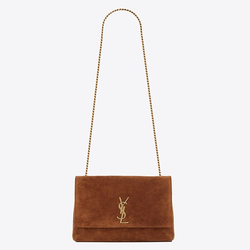 Sa**t Lau*nt kate medium reversible tan bag