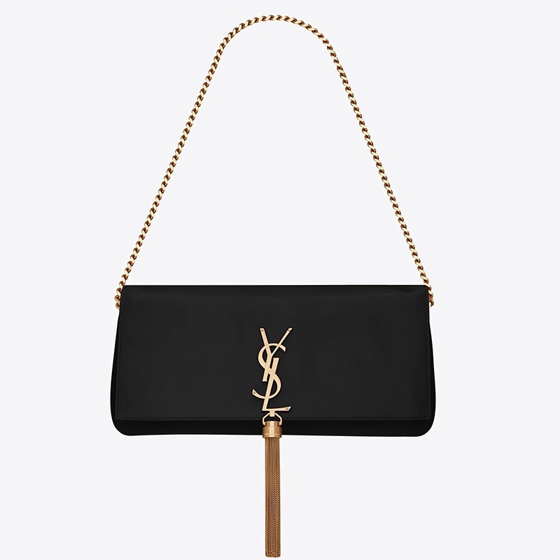 Sa**t Lau*nt kate 99 shoulder bag in black lambskin