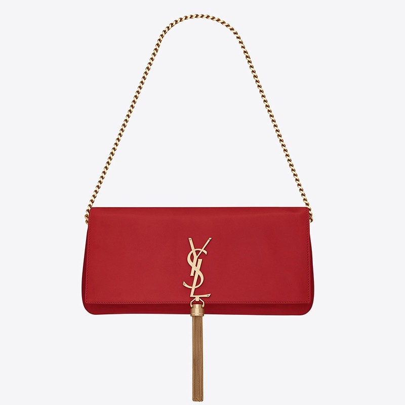 Sa**t Lau*nt kate 99 shoulder bag in red lambskin