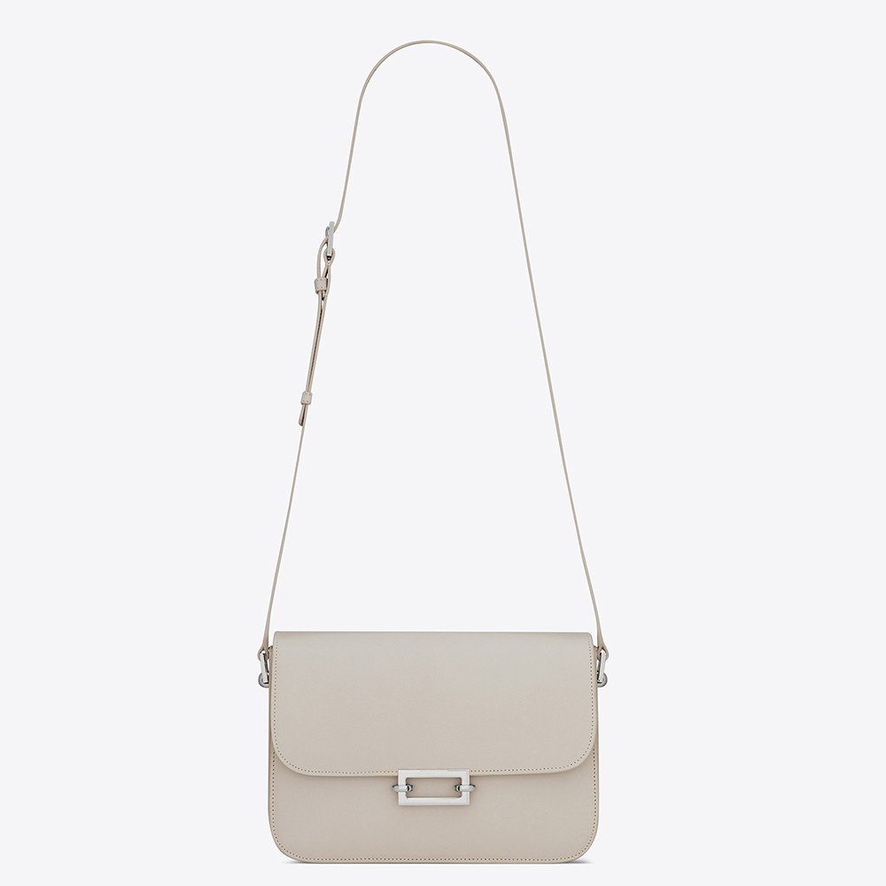 Sa**t Lau*nt le pave bag in white calfskin