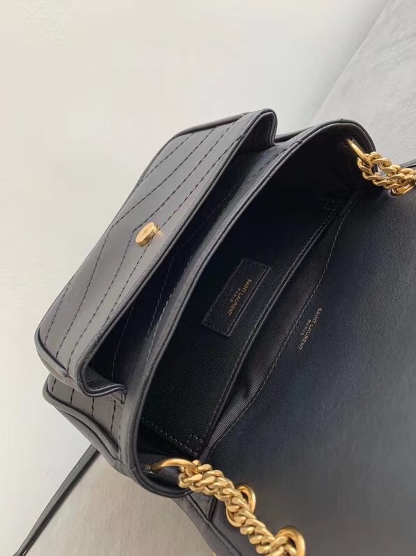 Sa**t Lau*nt niki baby bag in black lambskin
