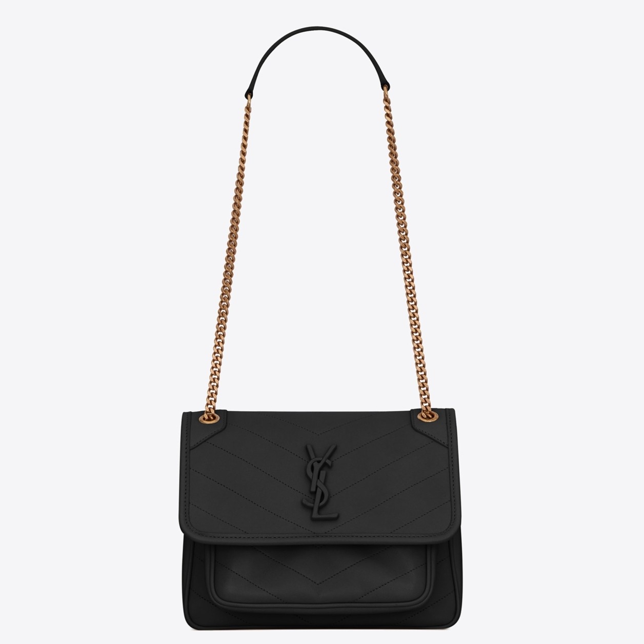 Sa**t Lau*nt niki baby bag in black lambskin