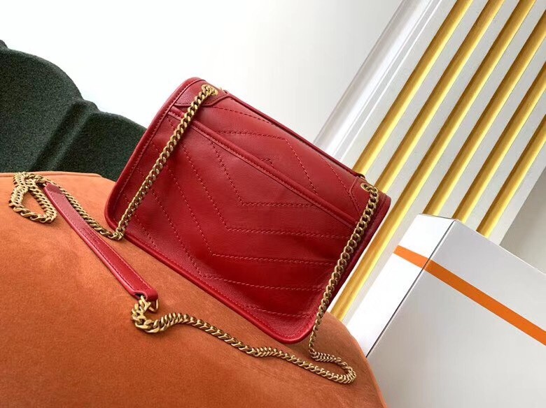 Sa**t Lau*nt niki baby bag in red lambskin