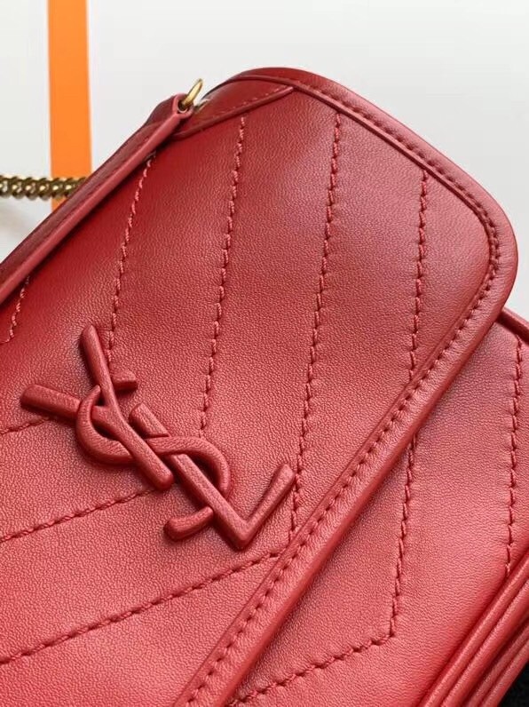 Sa**t Lau*nt niki baby bag in red lambskin